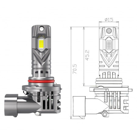 Світлодіодні Led лампи Qline SA (Small Active) HB3 9005 6000K