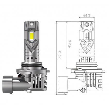 Светодиодные Led лампы Qline SA (Small Active) HB4 9006 6000K