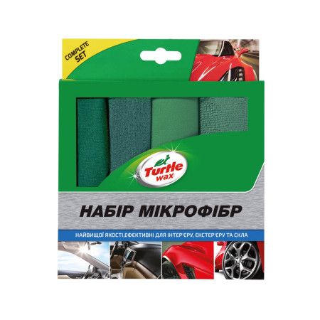 Набор микрофибровых салфеток для кузова и интерьера 300х400 (4 шт) Turtle Wax