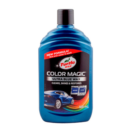 Полироль для кузова с восстановлением цвета Turtle Wax Color Magic Blue синяя 500 мл