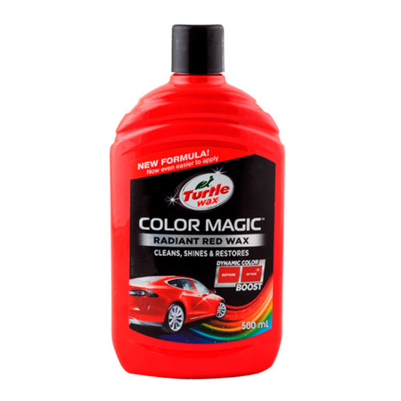 Поліроль для кузова з відновленням кольору Turtle Wax Color Magic Red червона 500 мл