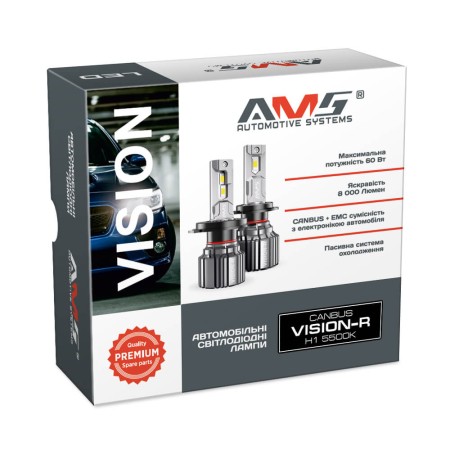 Светодиодные Led лампы AMS Vision-R H1 60W 5500K Canbus