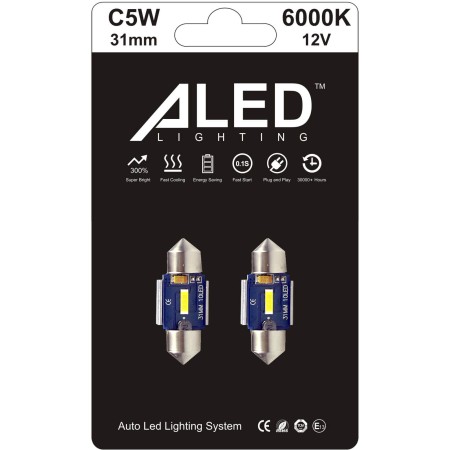 Світлодіодні LED лампи Aled C5W Festoon 31 мм (2 шт.)