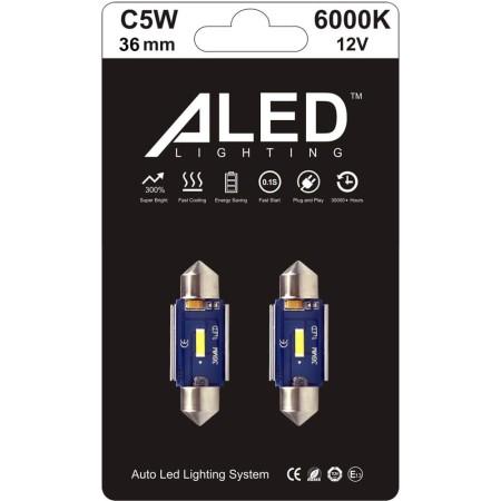 Светодиодные LED лампы Aled C5W Festoon 36 мм (2 шт.)