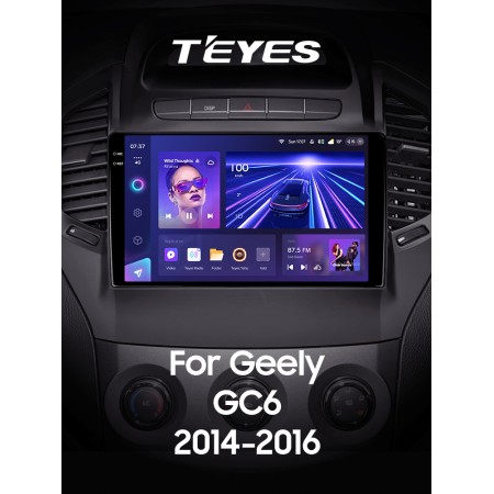 Штатна магнітола Teyes CC3 6+128 Gb з коловим оглядом 360° Geely GC6 1 2014-2016 9" 2k