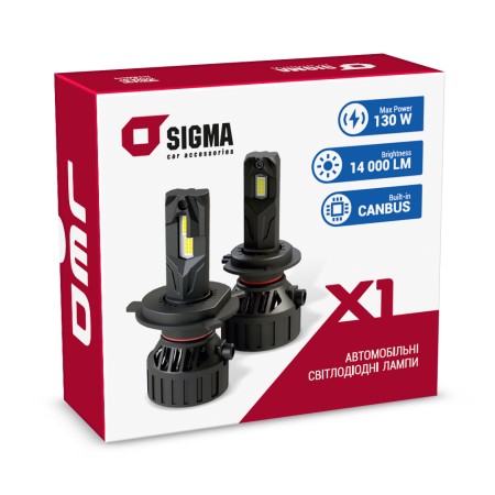 Светодиодные Led лампы Sigma X1 65W Can HB3/HB4